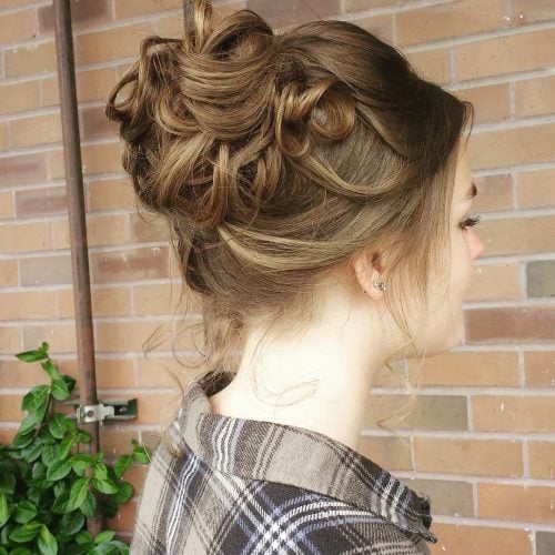 Loose and Tousled Updo