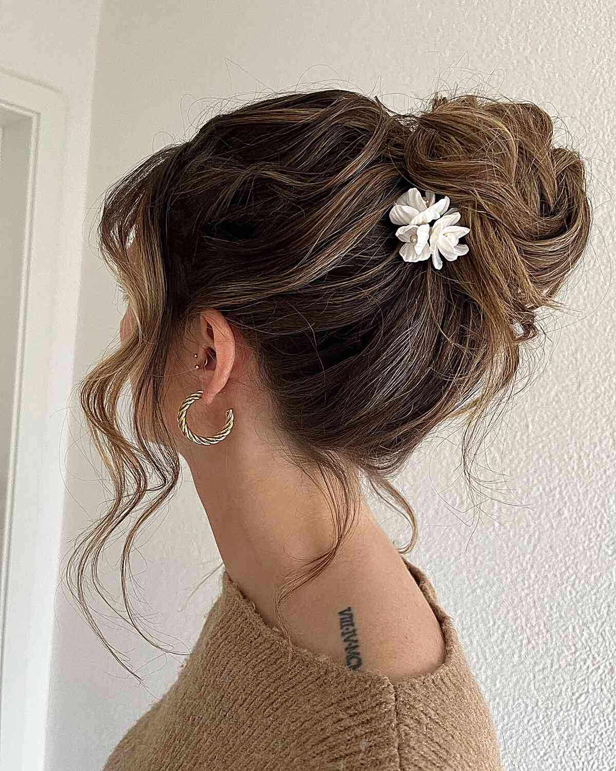 Loose Bun Hairstyle for Prom