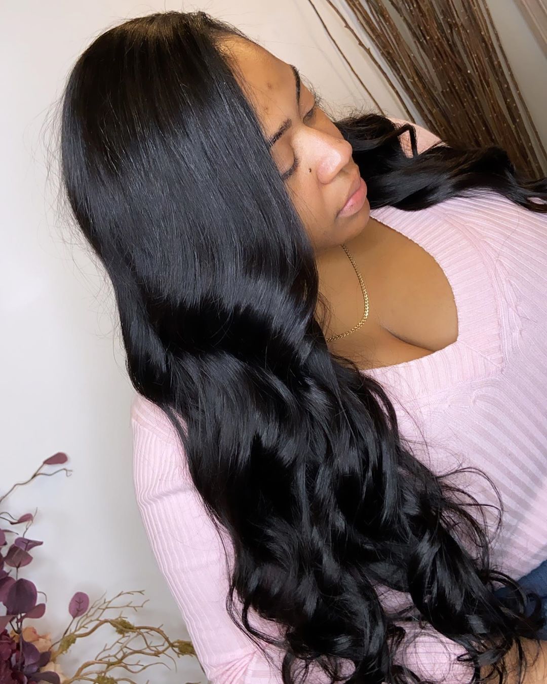 loose deep wave sew in style