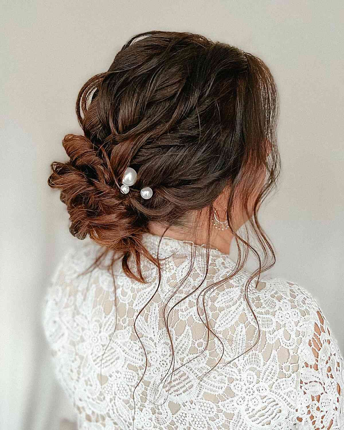 Loose Textured Updo for Mother of the Bride