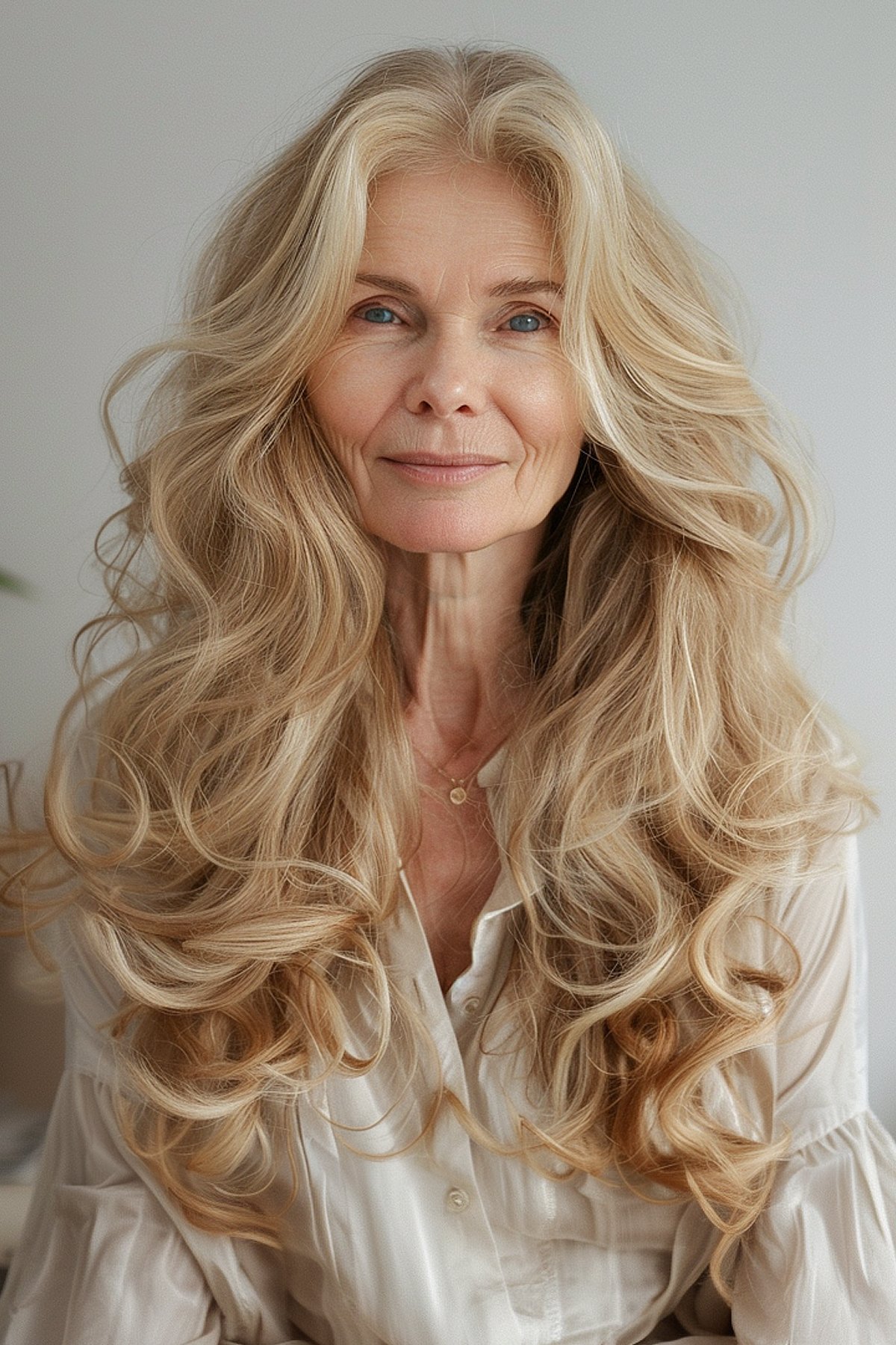 Loose Waves for Thick Hair for women over 60