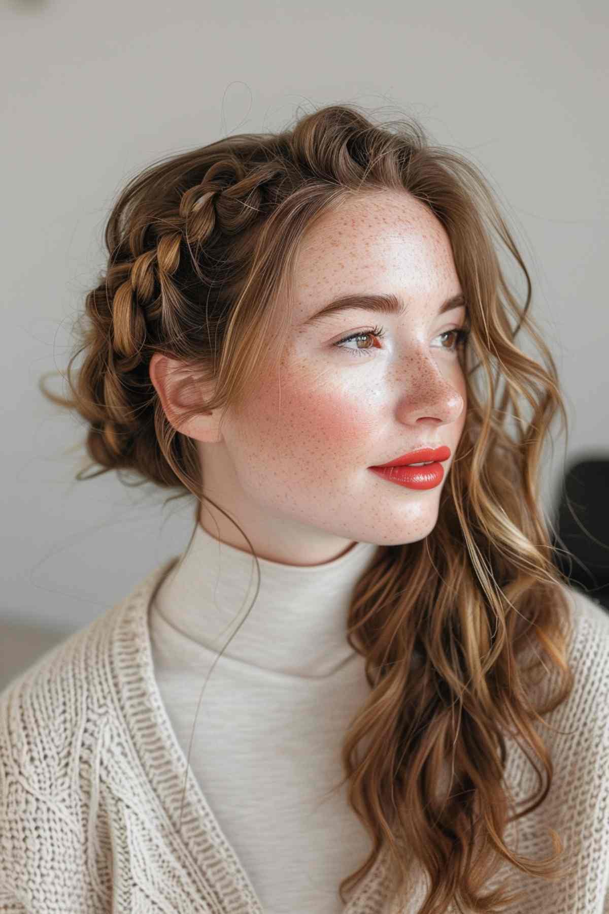 Lovely and Warm Date Night Hairstyle