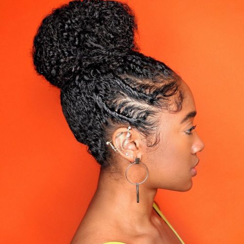 Lovely Curly Top Knot