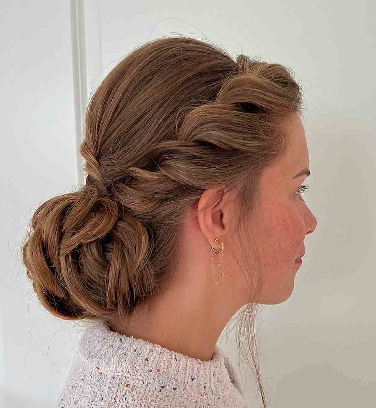 Lovely Updo with Side Twists