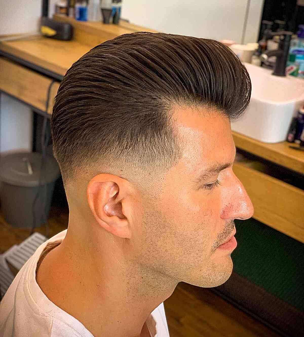Low Bald Fade on Short Hair