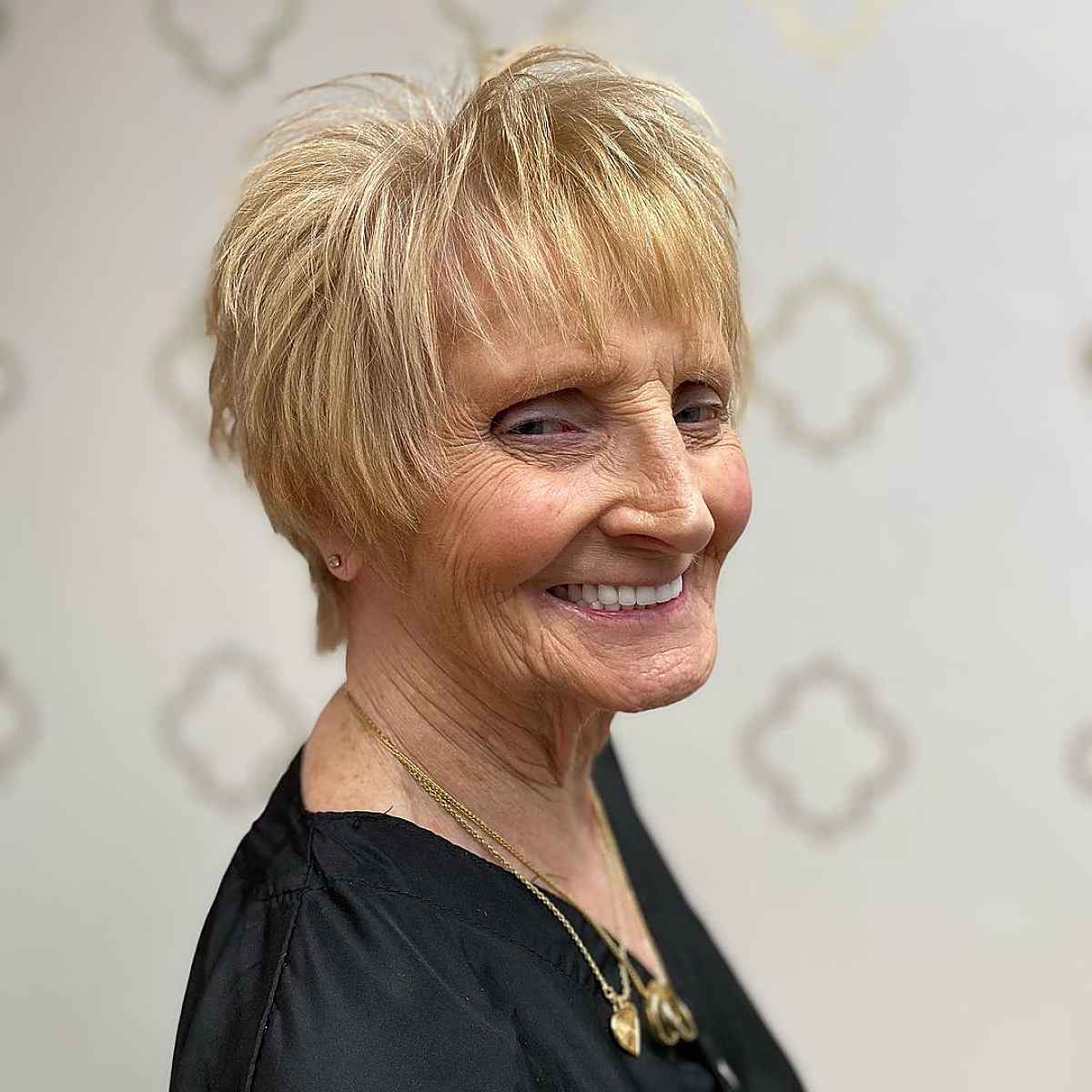 Low-Maintenance Cut for Women Over 70 with Thin Hair