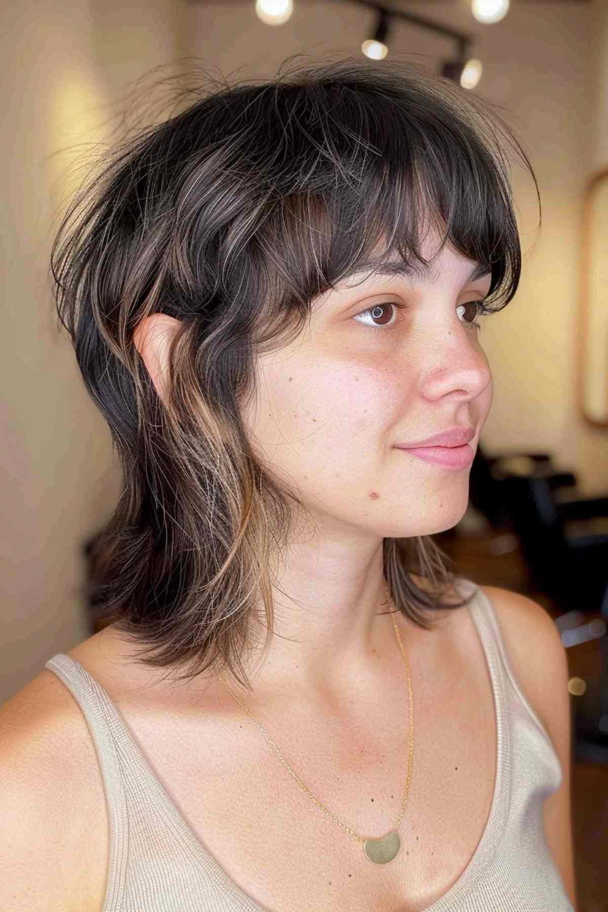 low maintenance mixie cut for fine thin hair