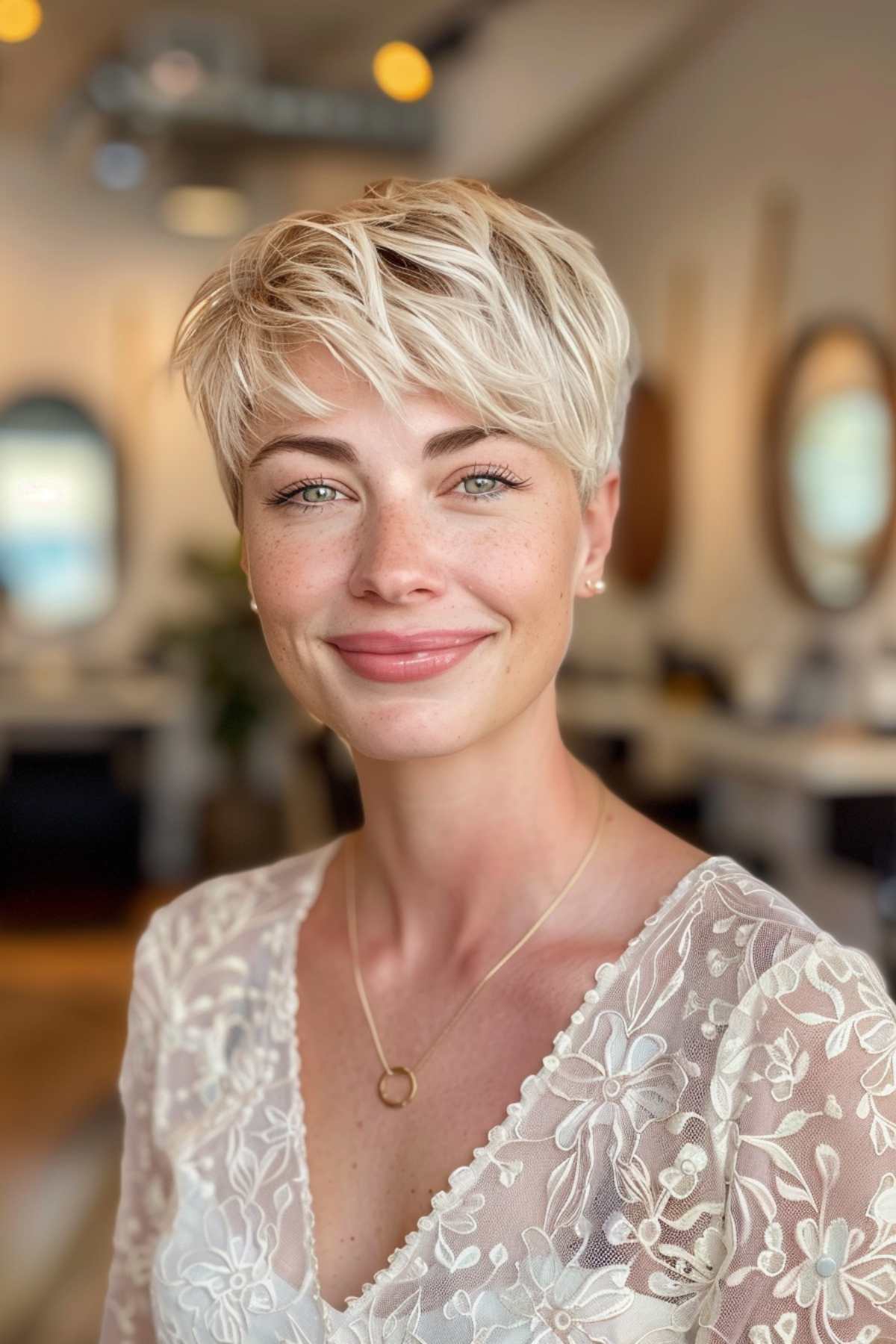 low maintenance pixie cut with voluminous layers for thin hair