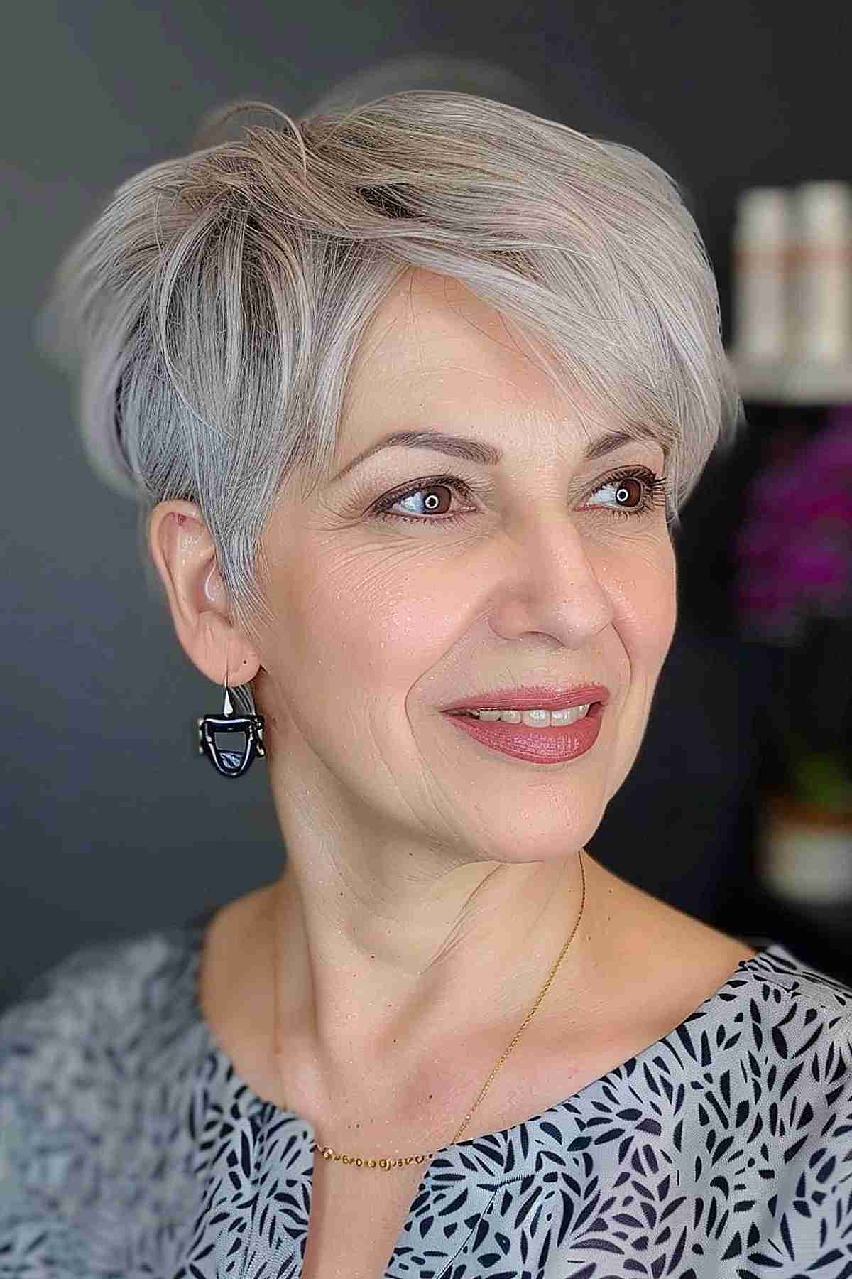 Low-Maintenance Pixie for Women Over 60
