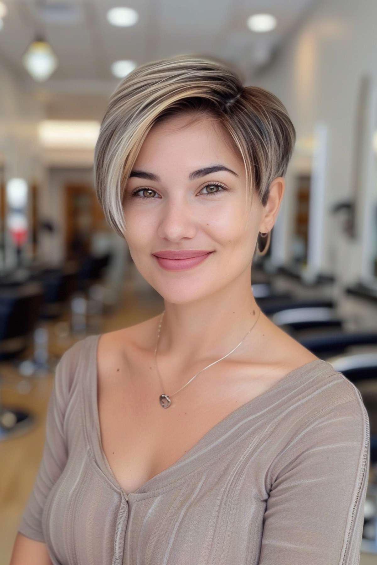 low maintenance sleek straight pixie cut for thin hair