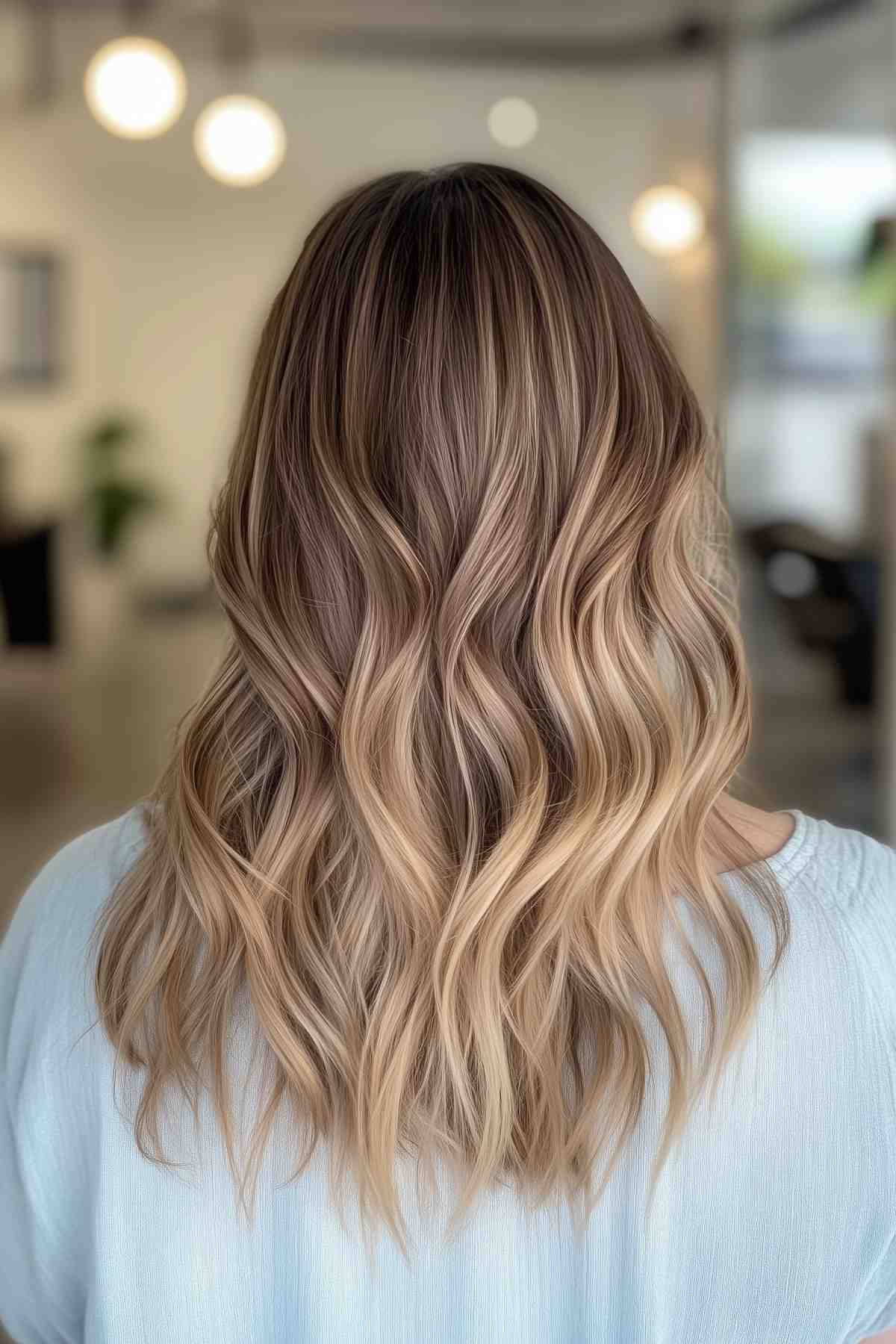 low maintenance soft bronde ombre hair color