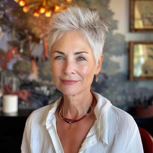 27 Short Spiky Haircuts for Women Over 60 with Sass