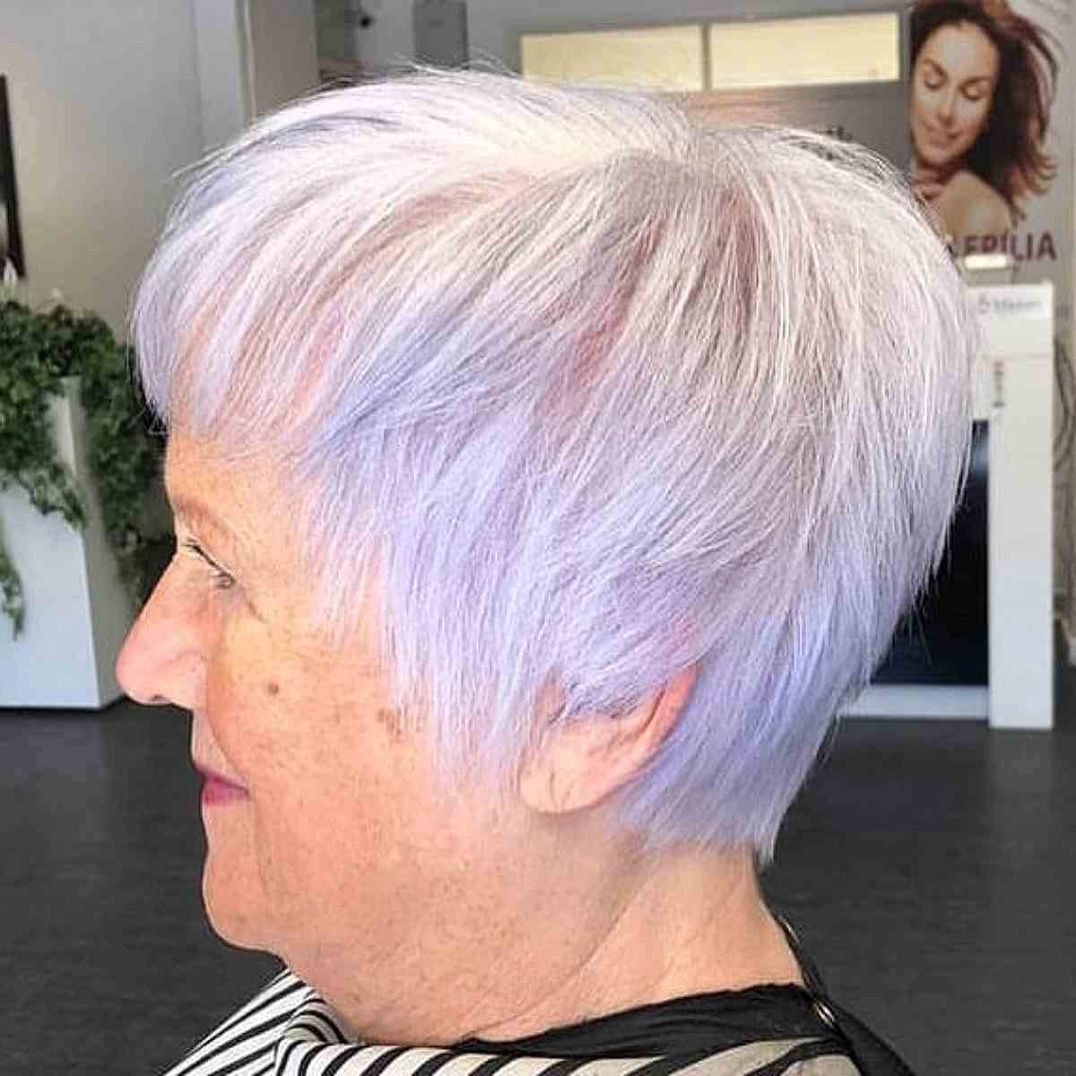 Mature Tapered Bob Cut for 60-Year-Olds with Thin Hair