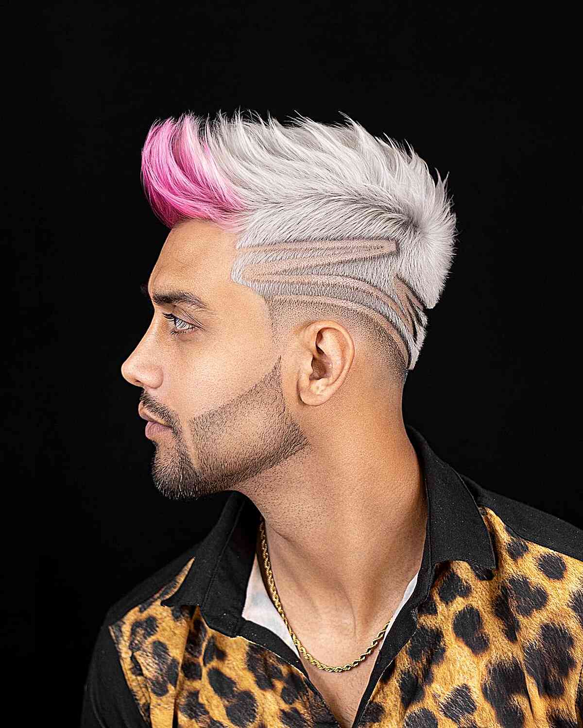 Medium Freestyle Haircut Design for Men with Thick Hair