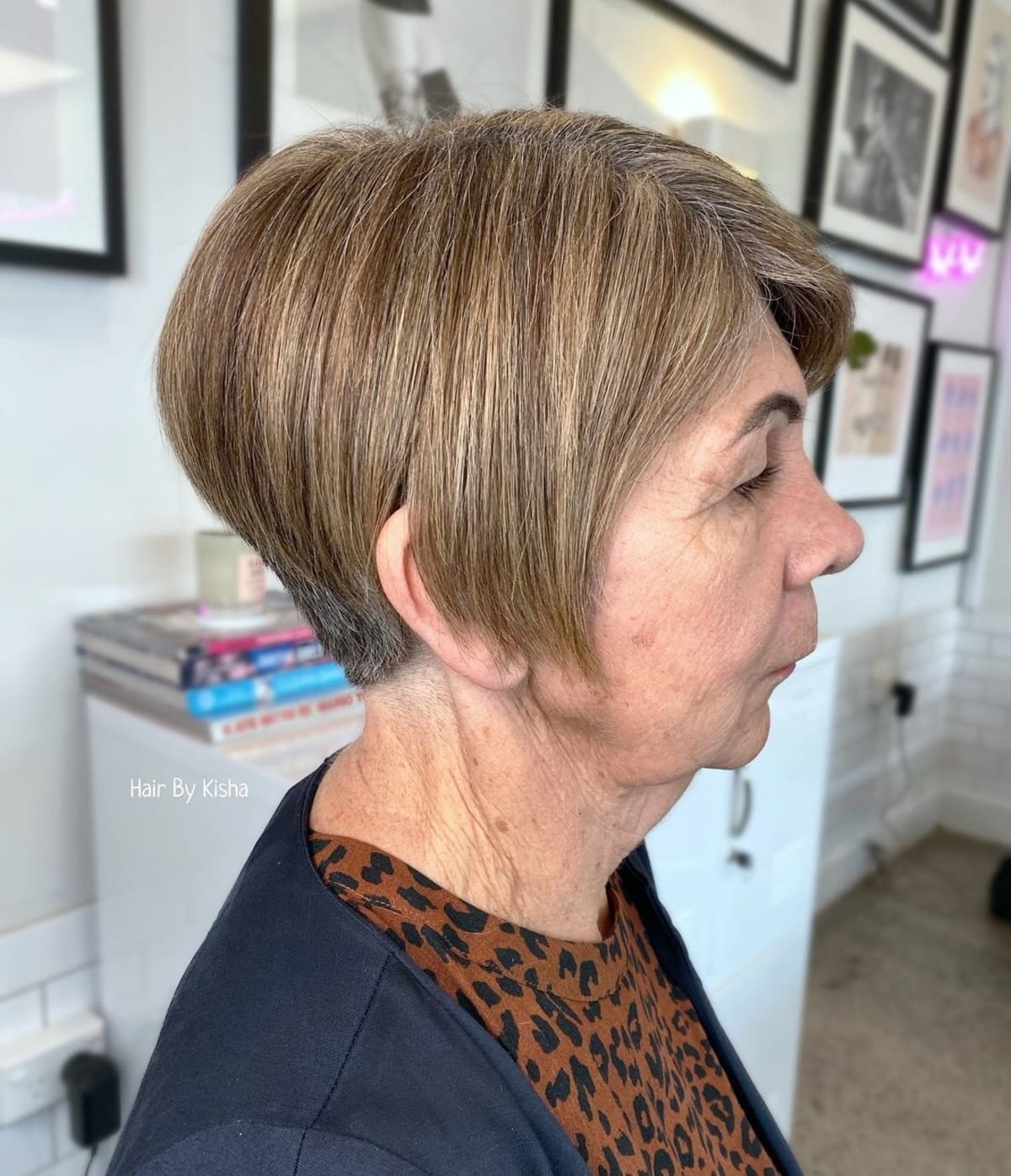 Medium honey brown with subtle highlights for over 50