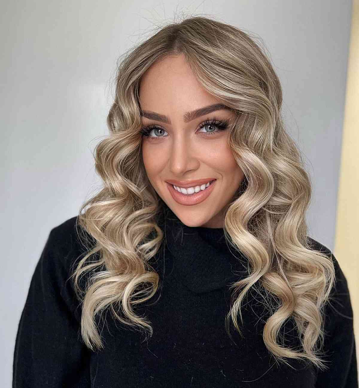 Medium-Length Ash Blonde Hairstyle for Heart Faces
