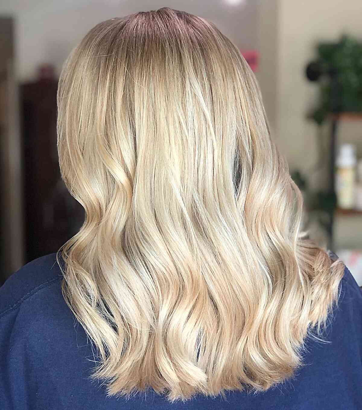 Medium-Length Baby Blonde Barbie Hair
