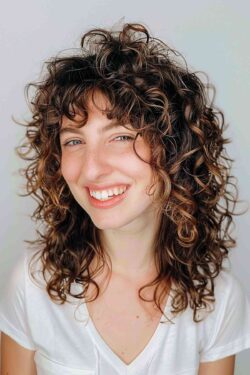 21 Trendiest Curly, Shaggy Lob Haircuts for Curly-Haired Women