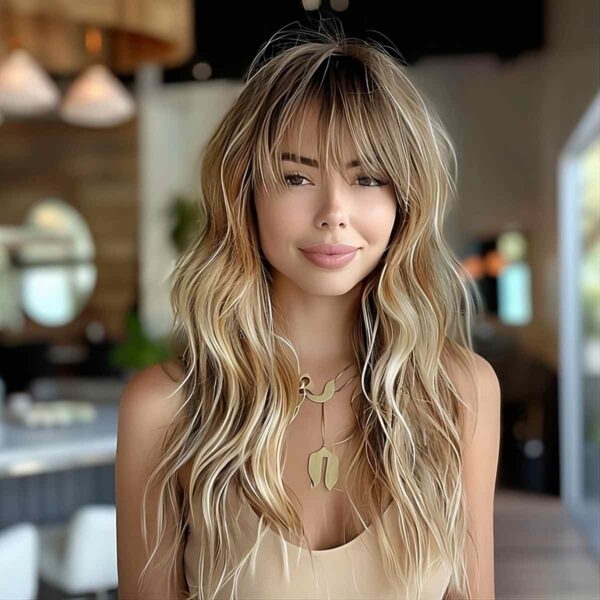 62 Cute Ways to Get Long Hair With Bangs