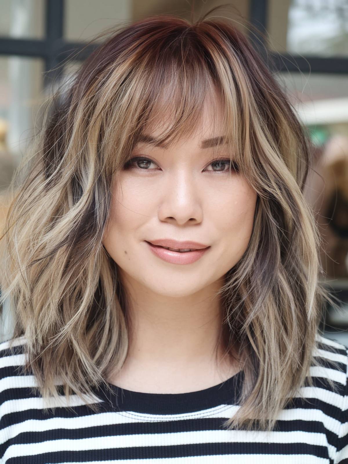 Medium shag haircut for women over 30