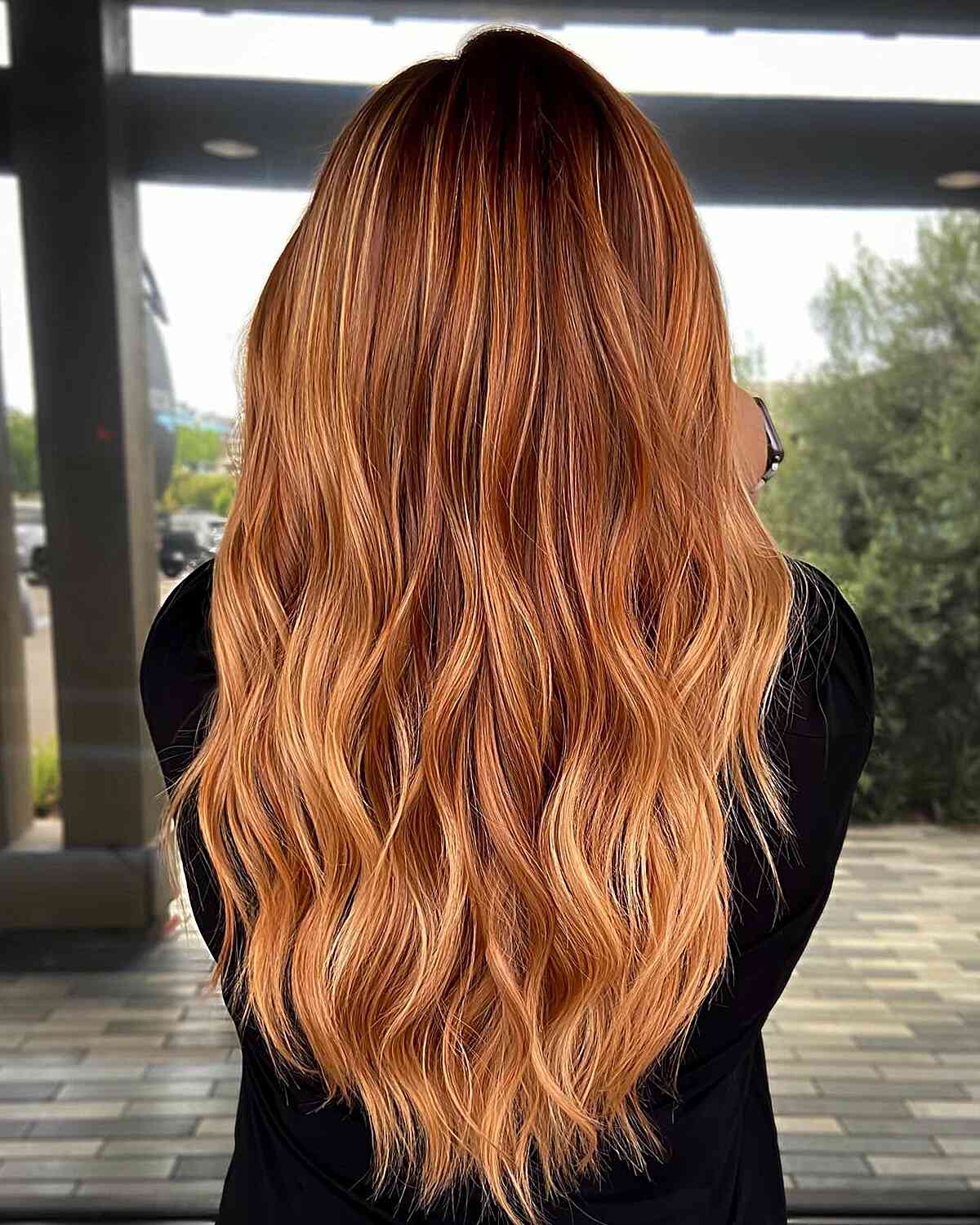 Melted Balayage Peachy Copper