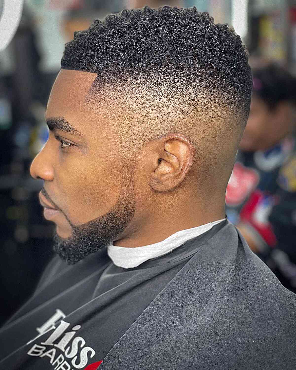 Black men's boosie fade haircut