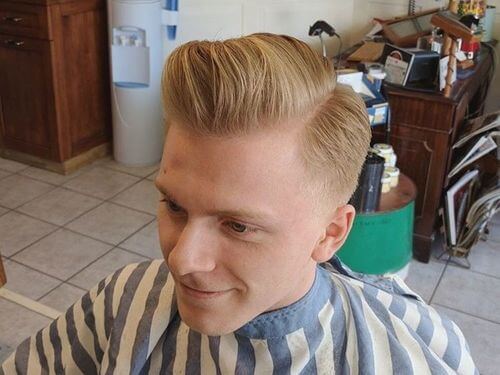 Modern Comb Over Pompadour haircut