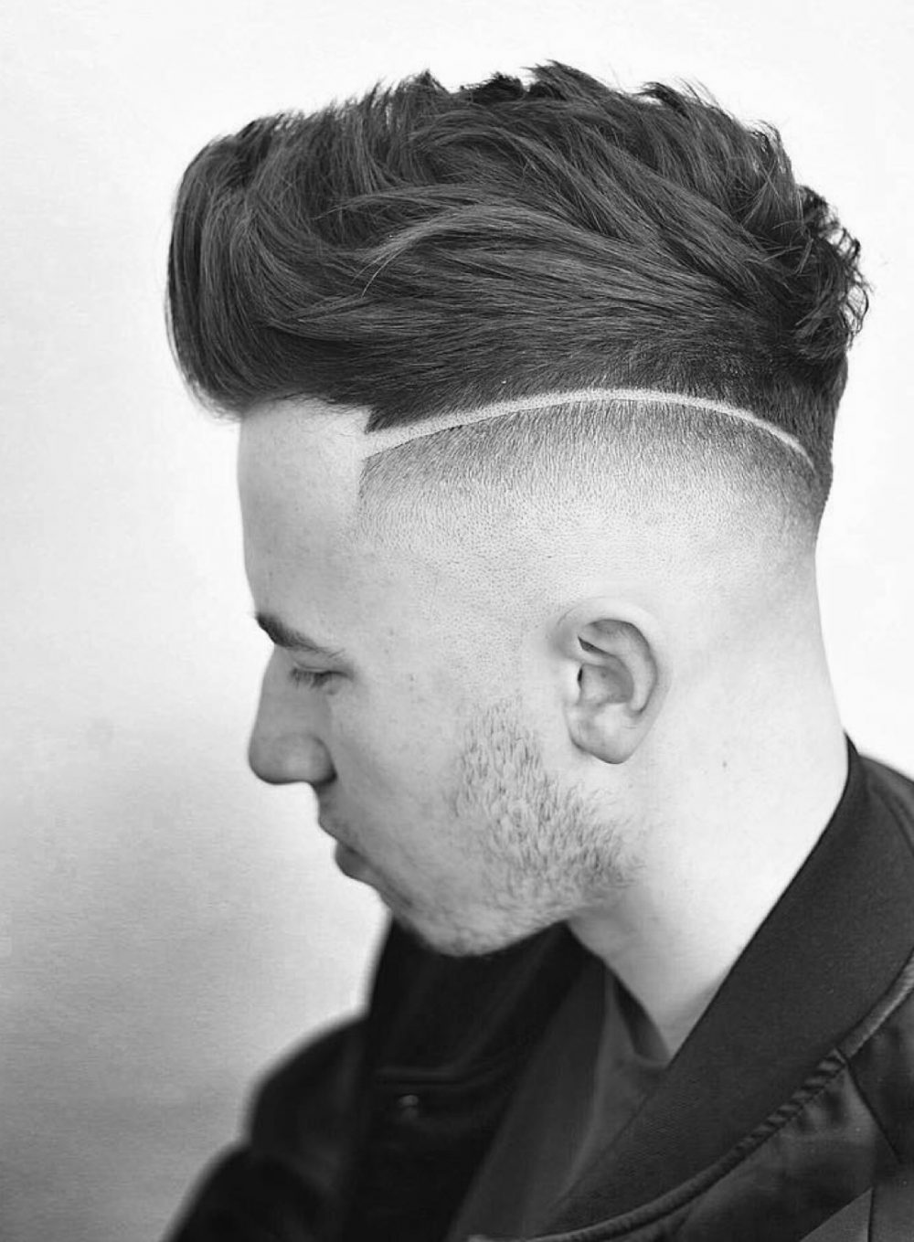 Short Fade with Surgical Line Undercut