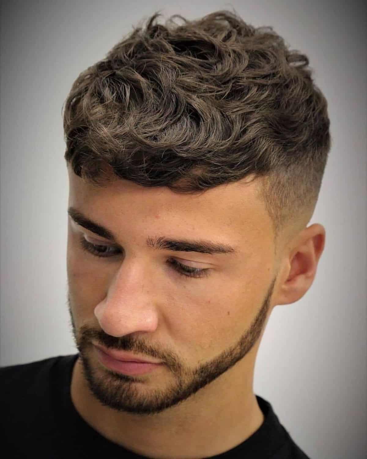Mens undercut with thick waves