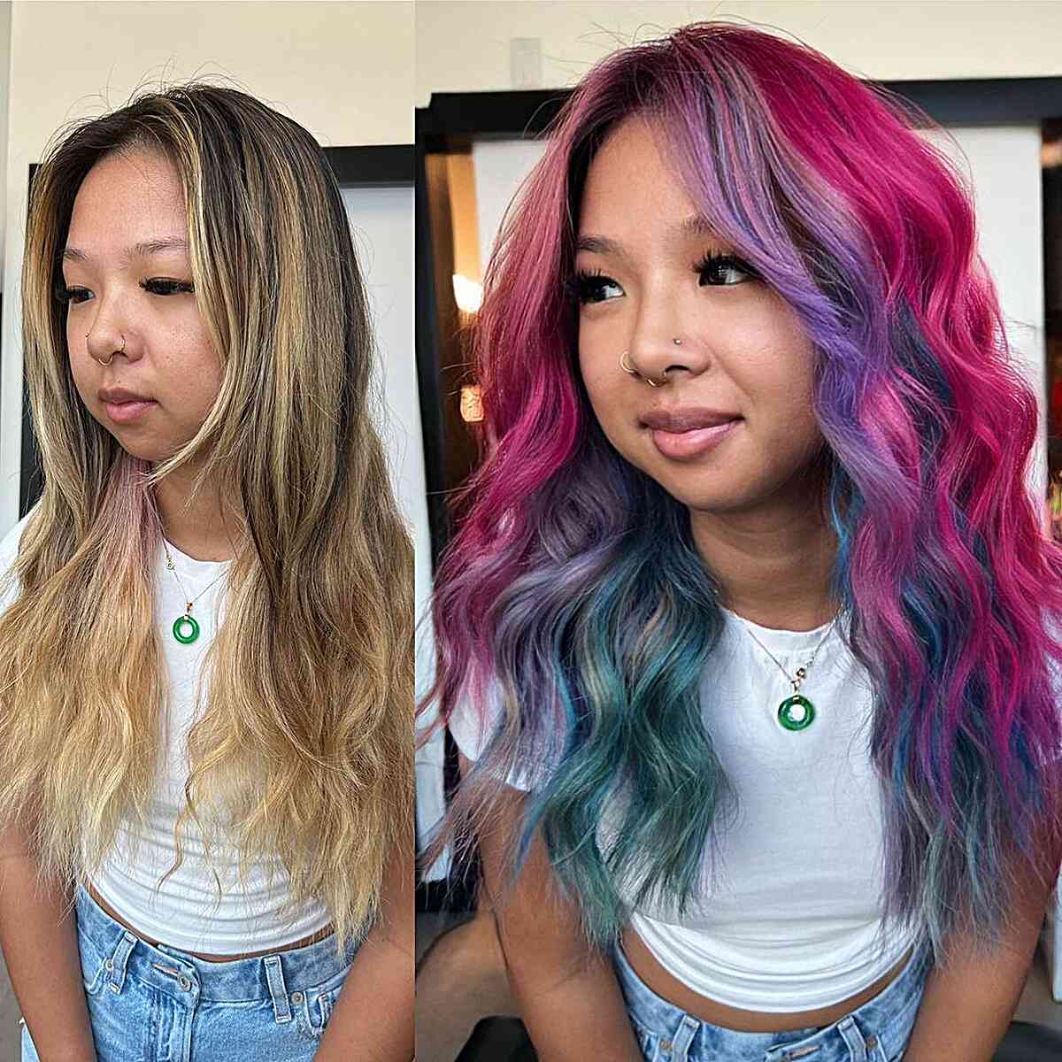 Mermaid Barbie Hair for girls with wavy hair