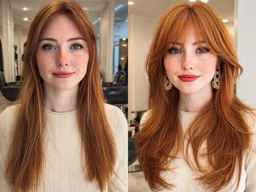 Mesmerizing butterfly haircut for long hair