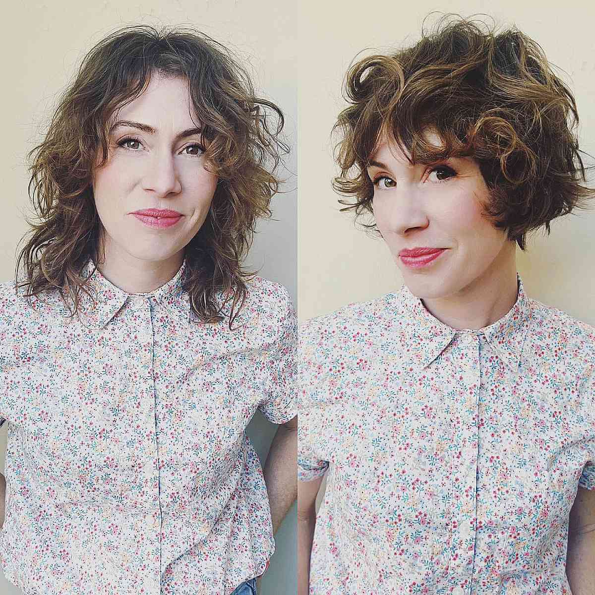 Messy Cute Bob with Tousled Waves