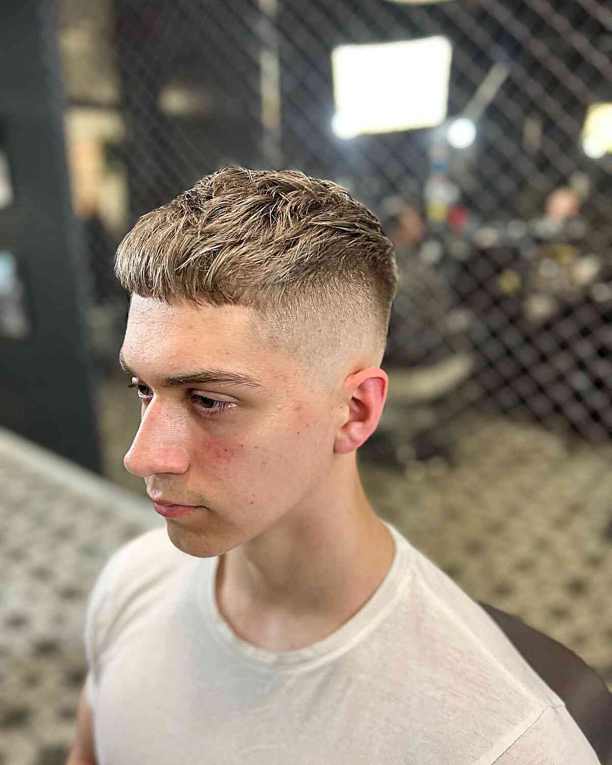 Messy High and Tight French Crop