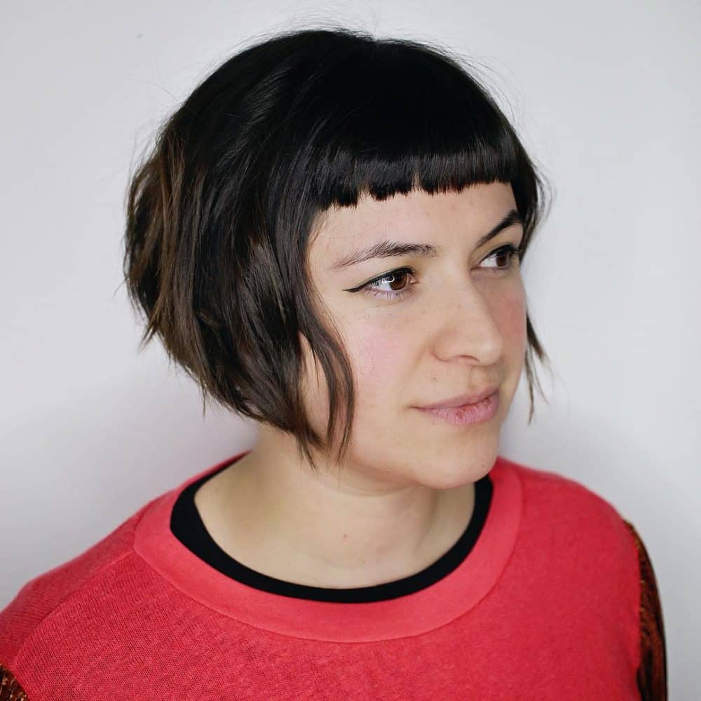 21 Perfect Examples of Bangs for Round Face Shapes in 2019