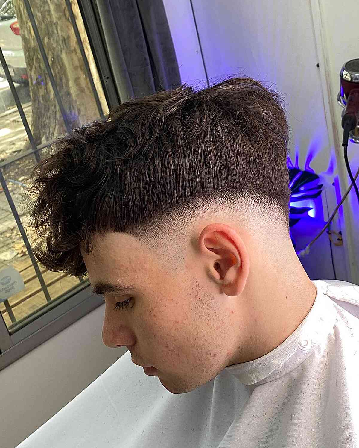 Messy Textured French Cut for Thick Hair on guys