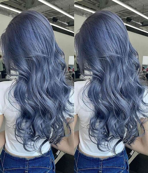 34 Jaw-Dropping Blue Balayage Hair Color Ideas