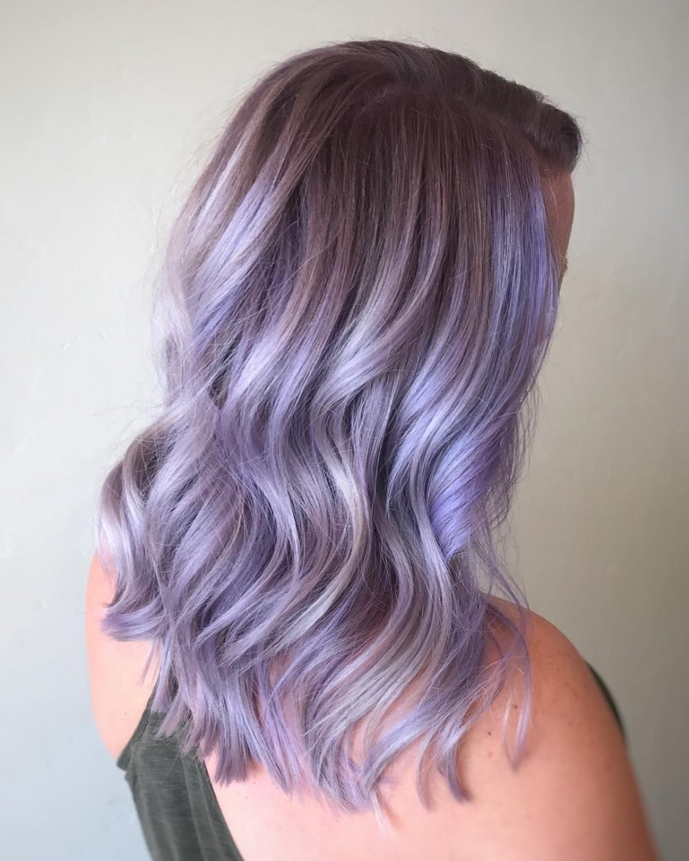 Metallic Lilac Hair Color