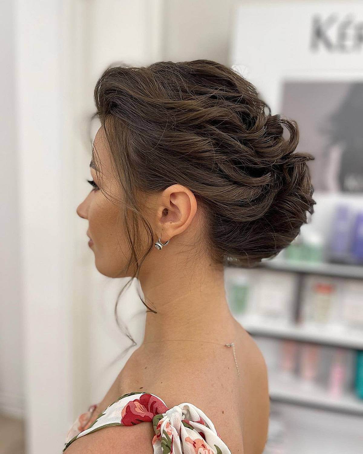 Mid-Length French Twist with a Twist for Prom