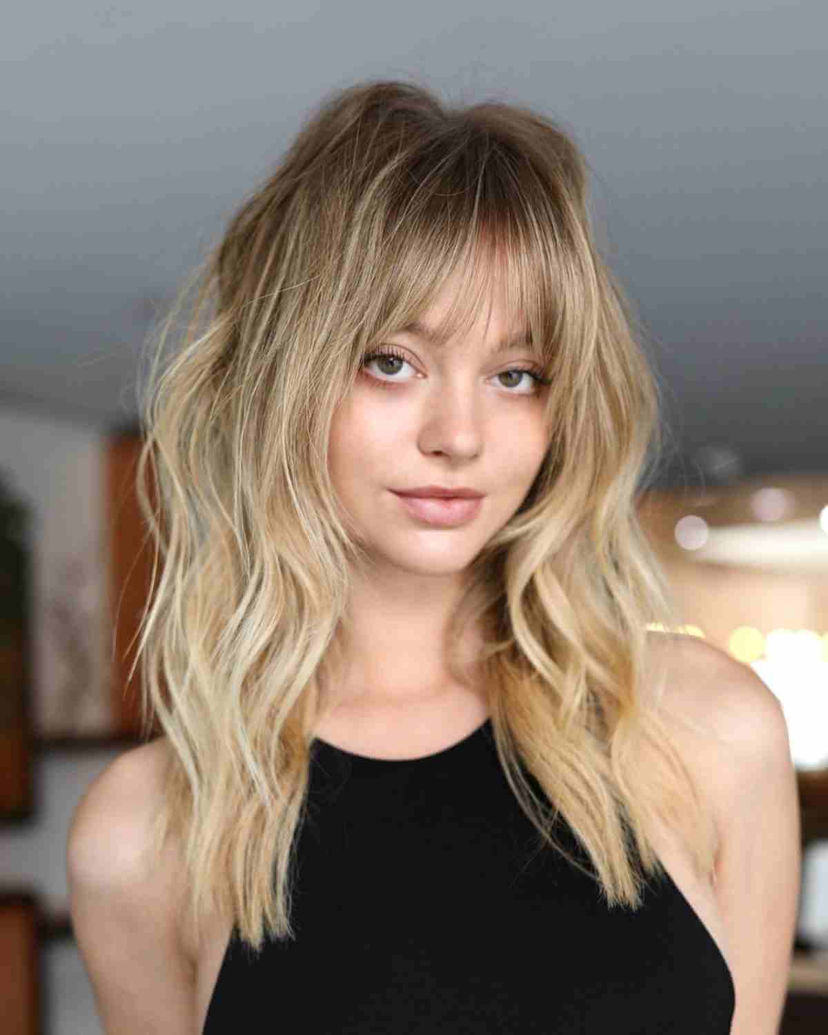 Mid-Length Layered Hair for Added Volume