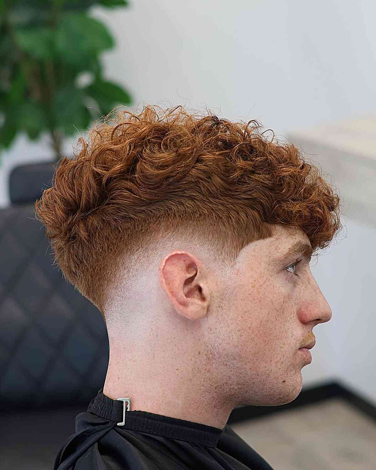Mid-Length Naturally Red Curls for Men