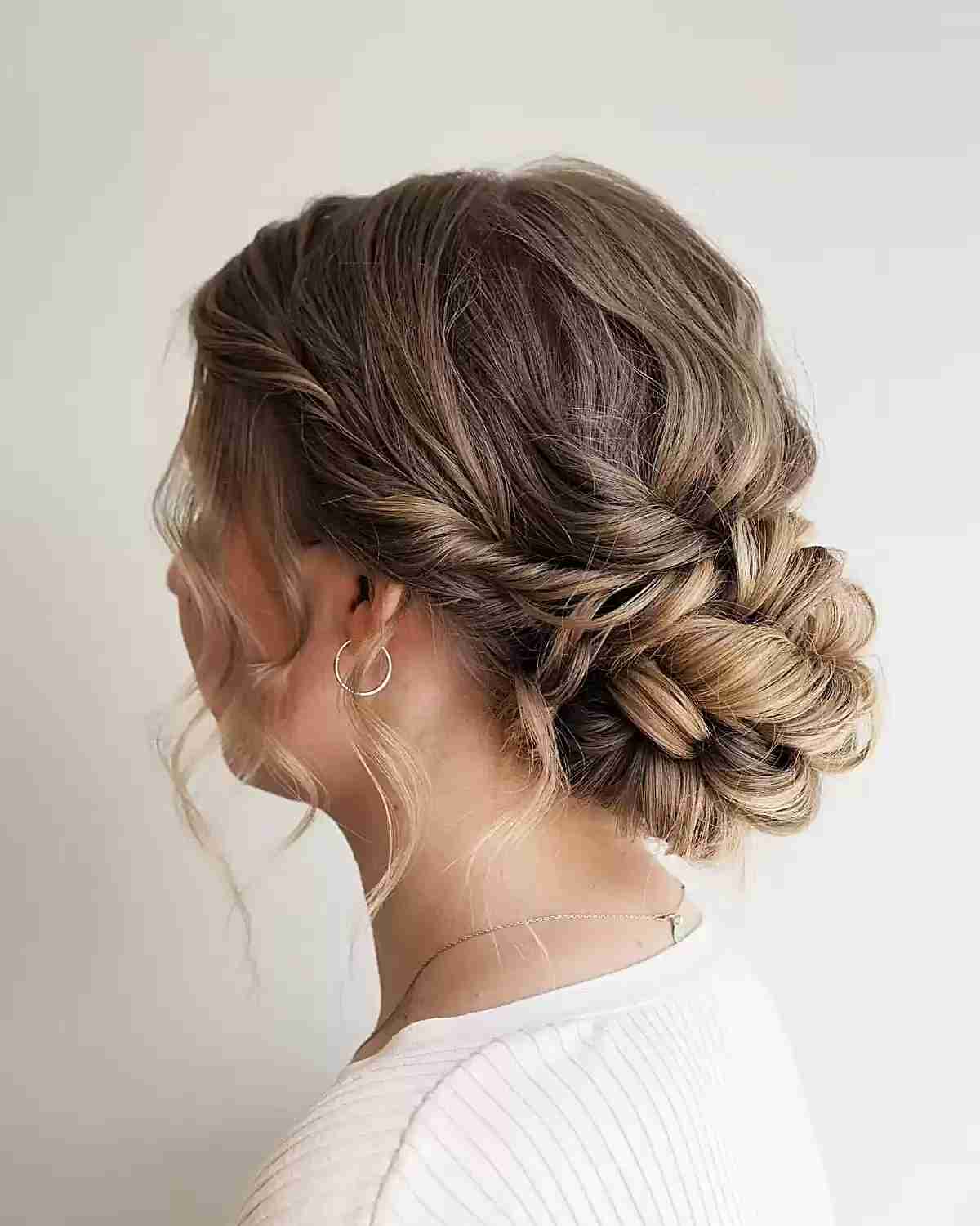 Mid-Length Soft Flowing Updo