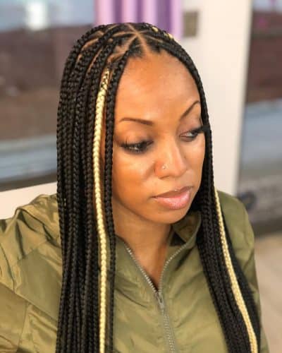 22 Exceptional Triangle Box Braids To Try Now