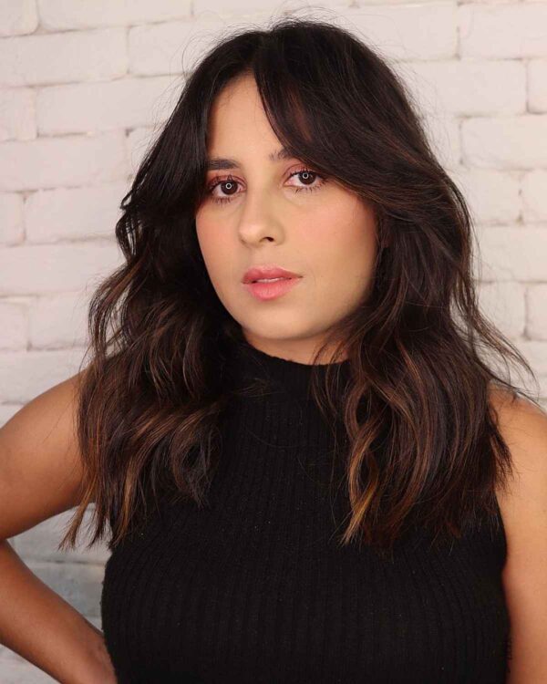 36 Coolest Shoulder-Length Hair with Curtain Bangs You've Gotta See