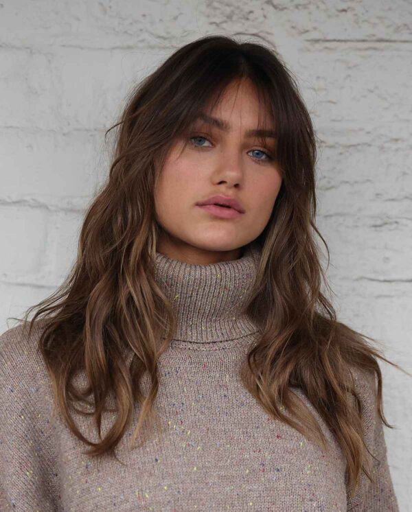 Curtain Bangs on Long Hair 29 Ideas to Get Rid of Boring Hair