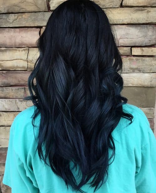 Uitgelezene 16 Stunning Midnight Blue Hair Colors to See in 2020 YC-19