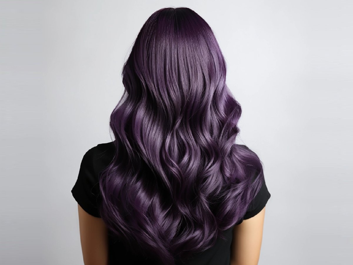 Midnight purple hair color ideas