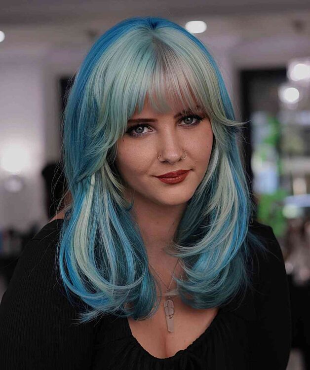 34 JawDropping Blue Balayage Hair Color Ideas