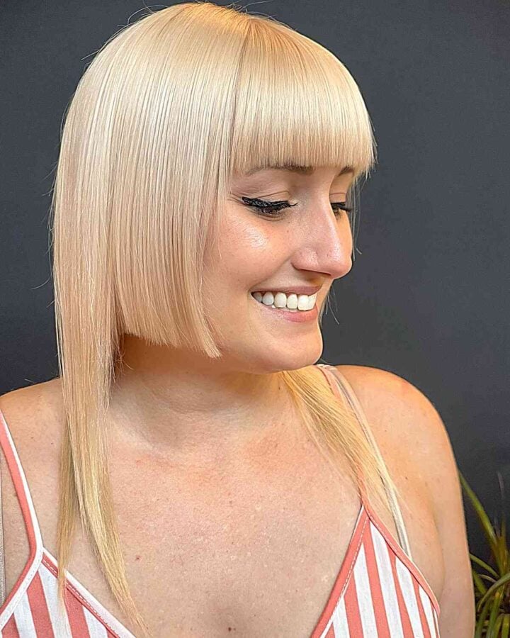 Modern Blonde Long Hime Cut 720x900 