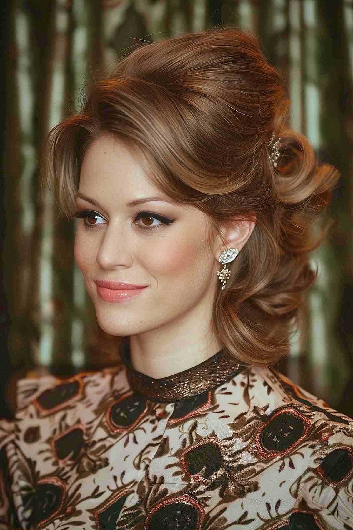 Picture of a modern bouffant a wearable 60s hairstyle
