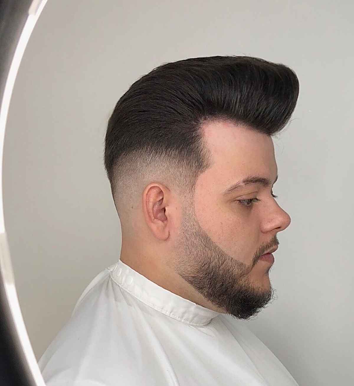Modern Flat Top with Pompadour